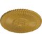 Ekena Millwork Nexus Ceiling Medallion (Fits Canopies up to 2 3/4"), Hand-Painted Iridescent Gold, 30"OD x 1 1/4"P CM30NEIGS - alternate 2
